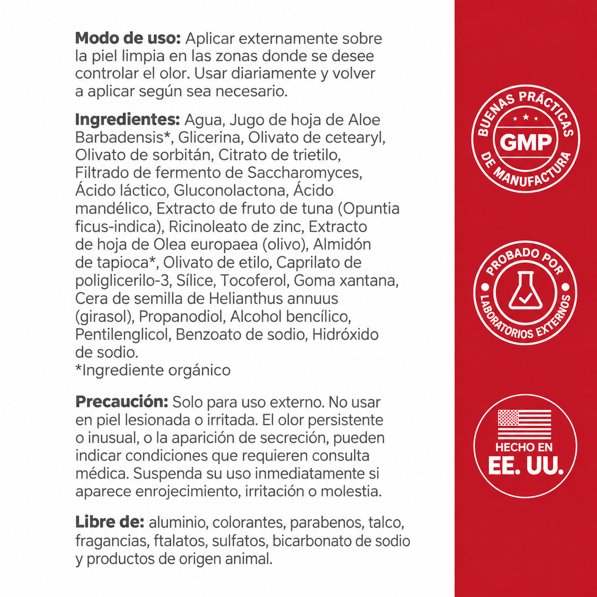 O Positiv Health - Desodorante Íntimo URO - Sin aluminio, Controla los Olores y las Rozaduras | 85 Gr