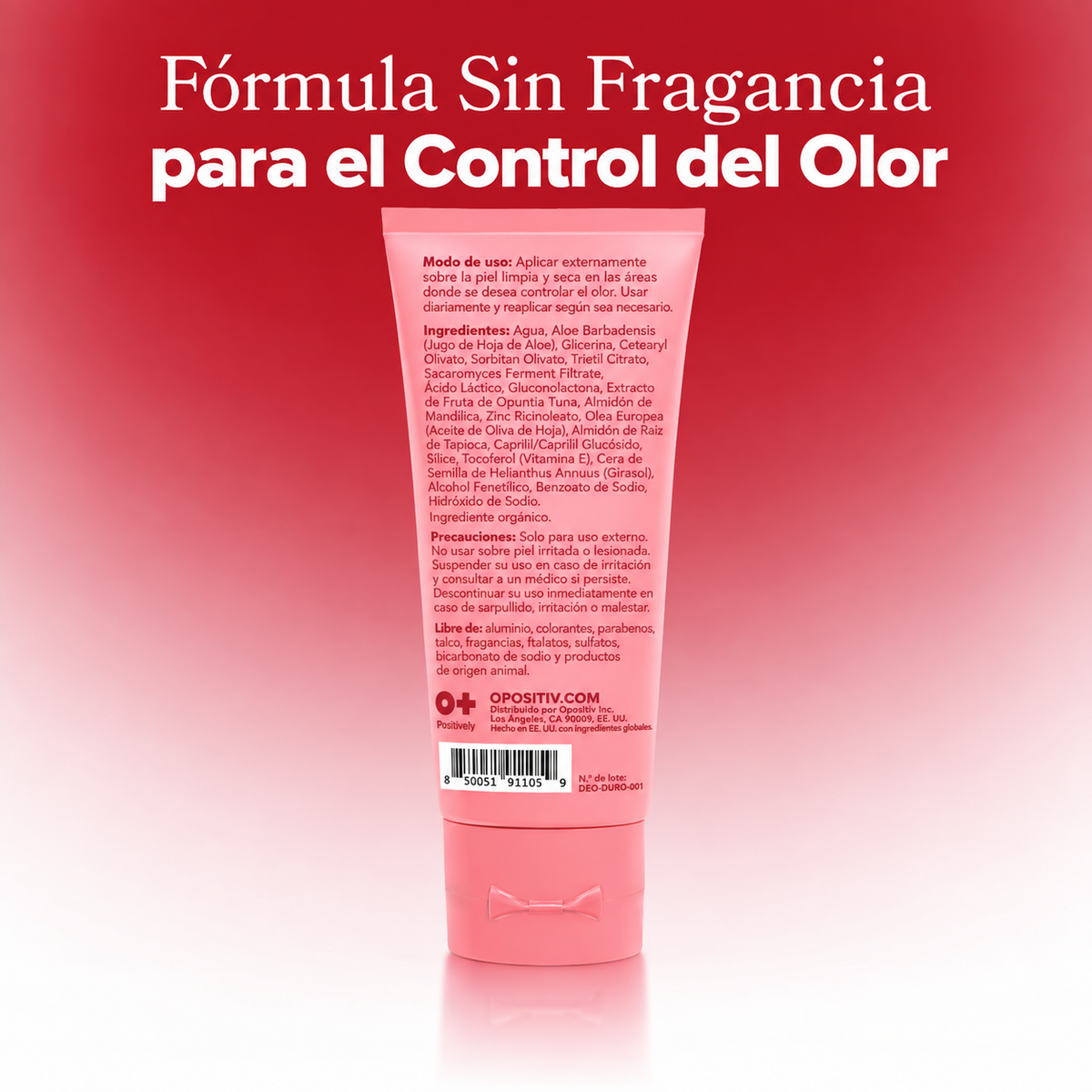 O Positiv Health - Desodorante Íntimo URO - Sin aluminio, Controla los Olores y las Rozaduras | 85 Gr