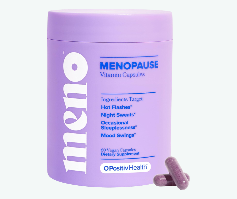 O Positiv Health - MENO Menopause - Alivia los Sofocos y los Sudores Nocturnos | 60 Cápsulas