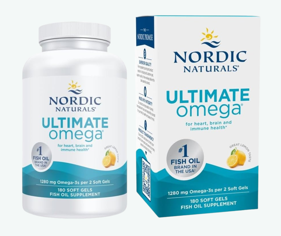 Nordic Naturals - Omega 3 Ultimate Omega 1280 mg – Alta Potencia para Corazón, Cerebro y Defensas | Softgels