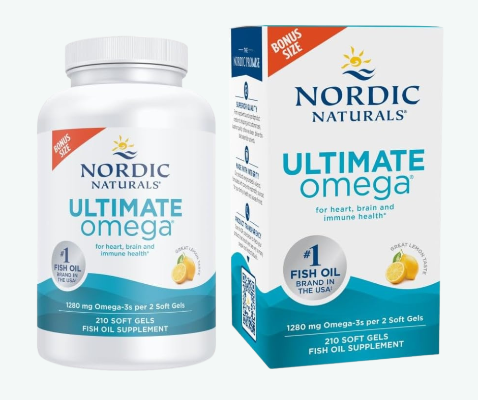 Nordic Naturals - Omega 3 Ultimate Omega 1280 mg – Alta Potencia para Corazón, Cerebro y Defensas | Softgels