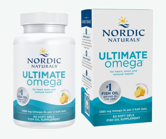 Nordic Naturals - Omega 3 Ultimate Omega 1280 mg – Alta Potencia para Corazón, Cerebro y Defensas | Softgels
