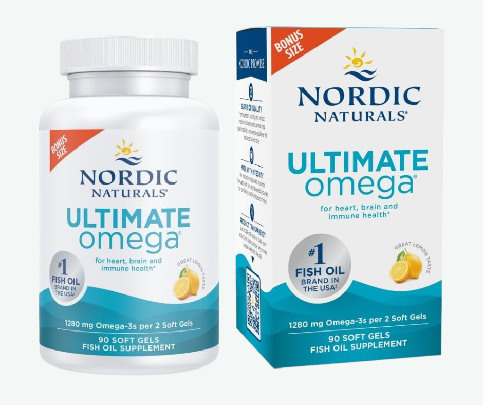Nordic Naturals - Omega 3 Ultimate Omega 1280 mg – Alta Potencia para Corazón, Cerebro y Defensas | Softgels