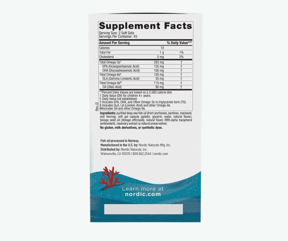 Nordic Naturals - Omega Junior Completo – Apoyo Cerebral y Aprendizaje para Niños de 6+ | Mini Softgels