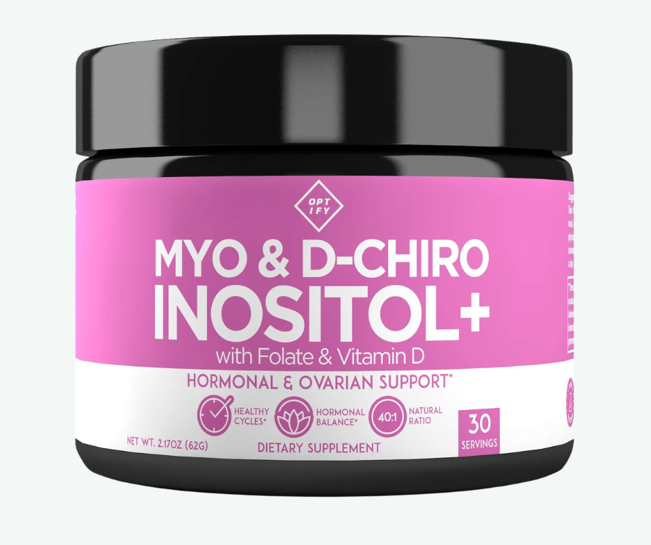 Optify - Myo-Inositol y D-Chiro Inositol Suplemento para Mujer - Proporción 40:1 con Ácido Fólico y Vitamina D - Favorece un Equilibrio Hormonal Saludable, Ciclos Regulares y la Salud de los Ovarios | 62 Gr