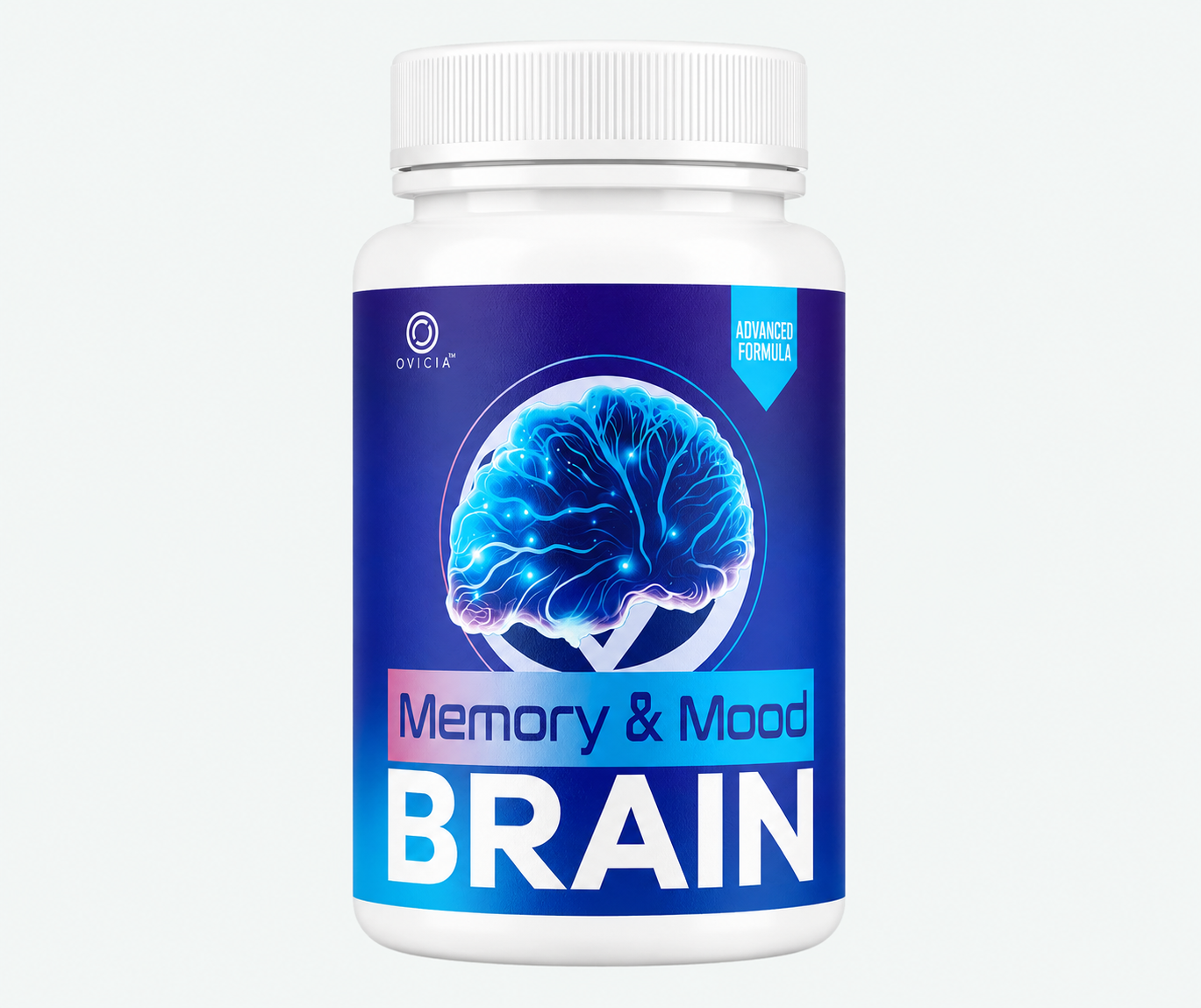 Ovicia - Cápsulas para la Memoria y el Estado de Ánimo - Fórmula Avanzada Premium con Ingredientes Totalmente Naturales y Vitaminas para la Salud y el Bienestar General | 60 Cápsulas