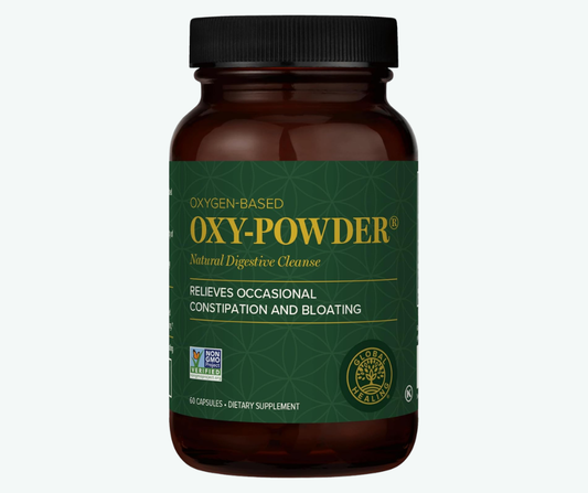 Oxy-Powder Limpieza Digestiva a Base de Oxígeno – Limpieza Digestiva y Apoyo Contra el Estreñimiento – 60 Cápsulas | Global Healing