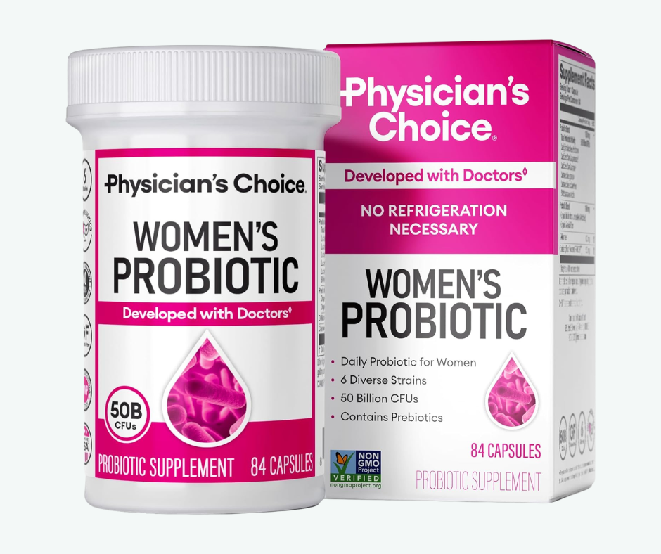 Physician’s Choice Women’s Probiotic Cápsulas – Probiótico para Salud Vaginal, Digestiva e Inmunológica