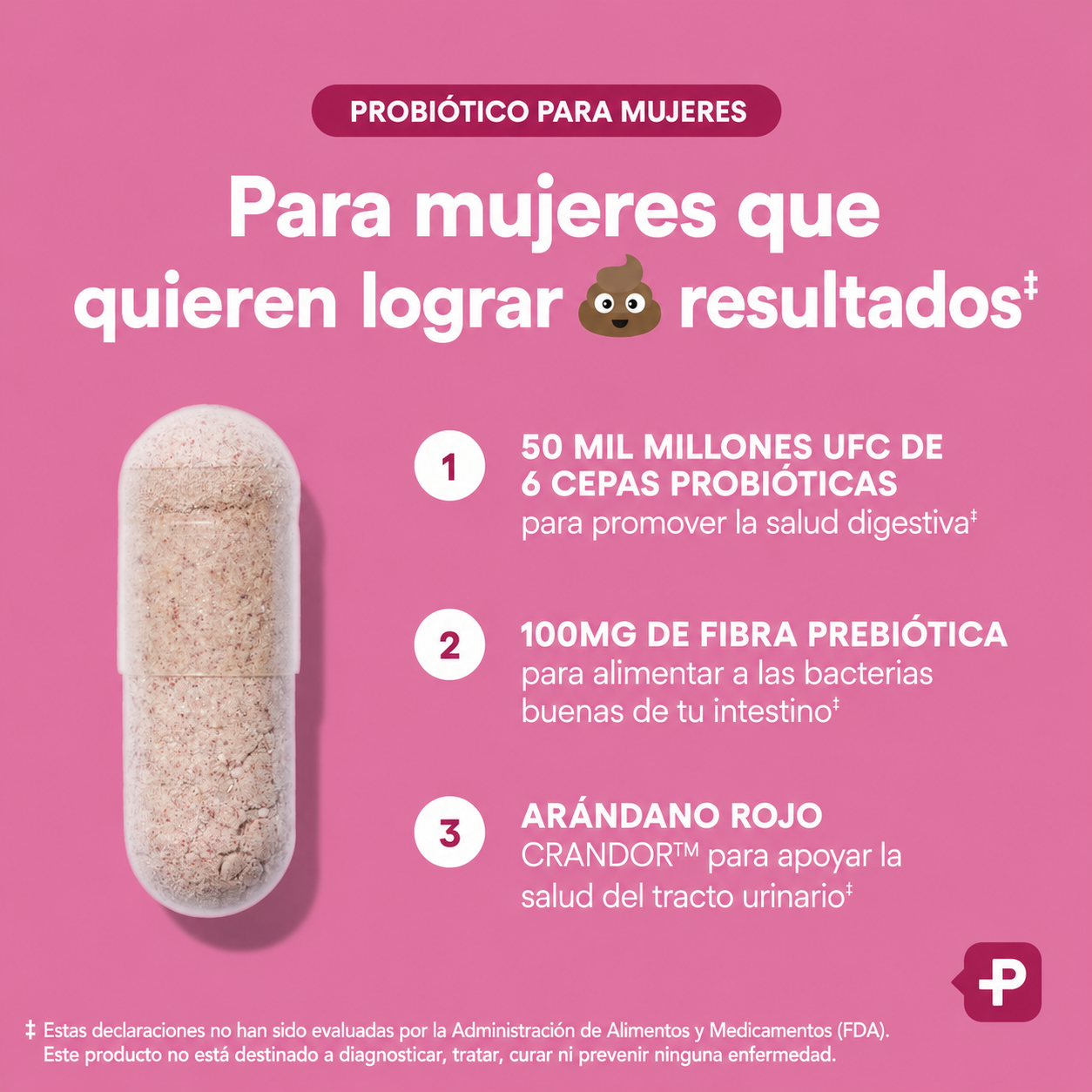 Physician’s Choice Women’s Probiotic Cápsulas – Probiótico para Salud Vaginal, Digestiva e Inmunológica