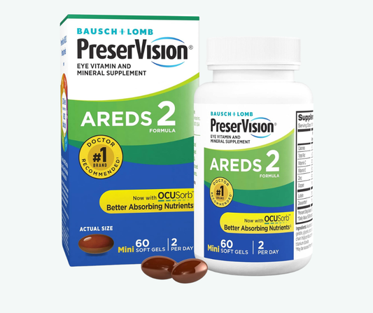 PreserVision AREDS 2 - Bausch + Lomb – Vitaminas para la Salud Ocular | Softgels