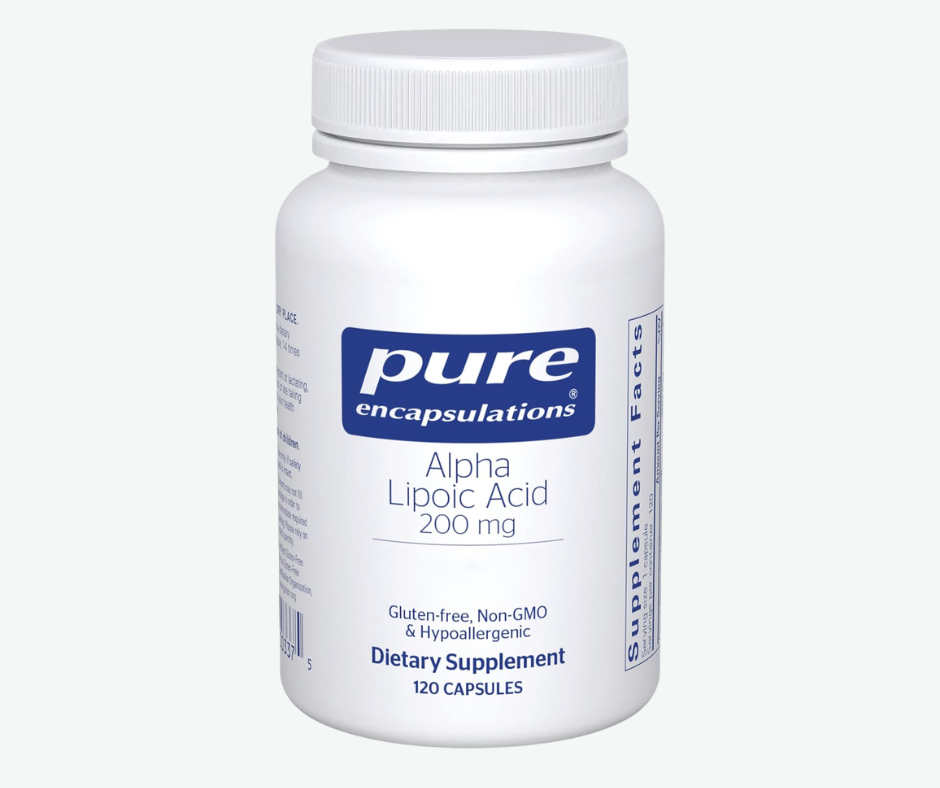 Pure Encapsulations - Ácido Alfa Lipoico de 200 mg - Complemento de ALA para el Cuidado del Hígado, Antioxidantes, Salud Nerviosa y Cardiovascular - Apoyo al Metabolismo de los Hidratos de Carbono | Cápsulas