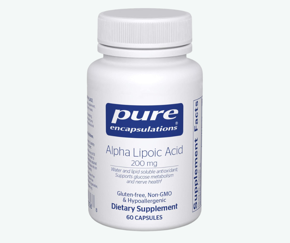 Pure Encapsulations - Ácido Alfa Lipoico de 200 mg - Complemento de ALA para el Cuidado del Hígado, Antioxidantes, Salud Nerviosa y Cardiovascular - Apoyo al Metabolismo de los Hidratos de Carbono | Cápsulas