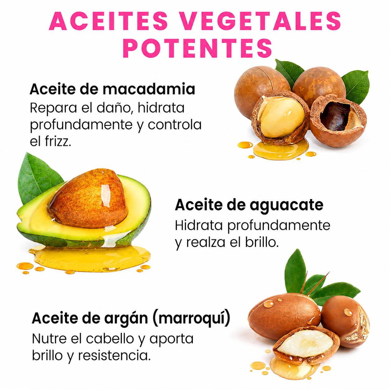 Pure Bali Hair Vitamins Moroccan Oil Capsules – Vitaminas para el cabello con Aceite de Argán y Aguacate – Vitaminas A, E y Pro-B5 – 40 cápsulas