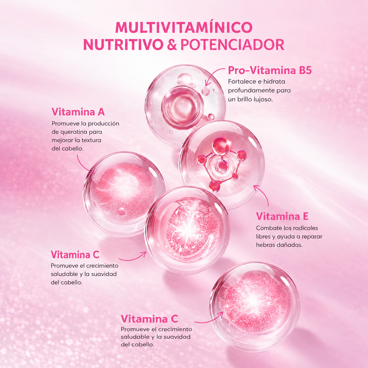 Bali Secret - Aceite Marroquí con Vitaminas para el Cabello Pure Bali – Vitaminas para el Cabello con Aceite de Argán y Aguacate - Vitaminas A, E y Pro-B5 | 40 Cápsulas