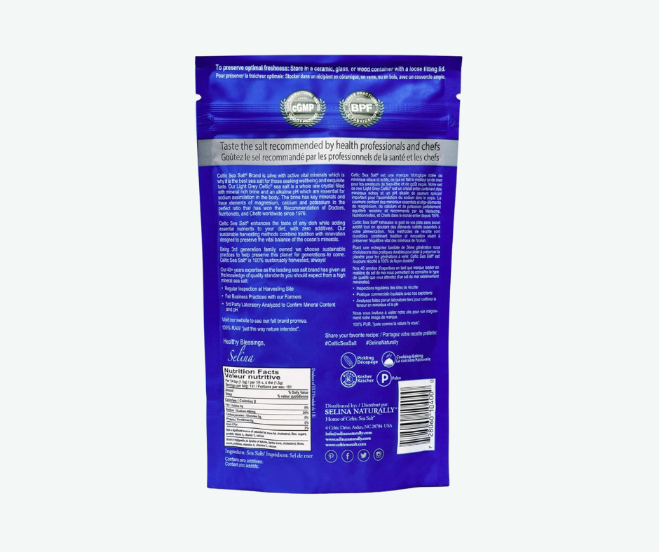 Sal Céltica Gruesa - Sal Marina Sin Refinar Rica en Minerales | Selina Naturally