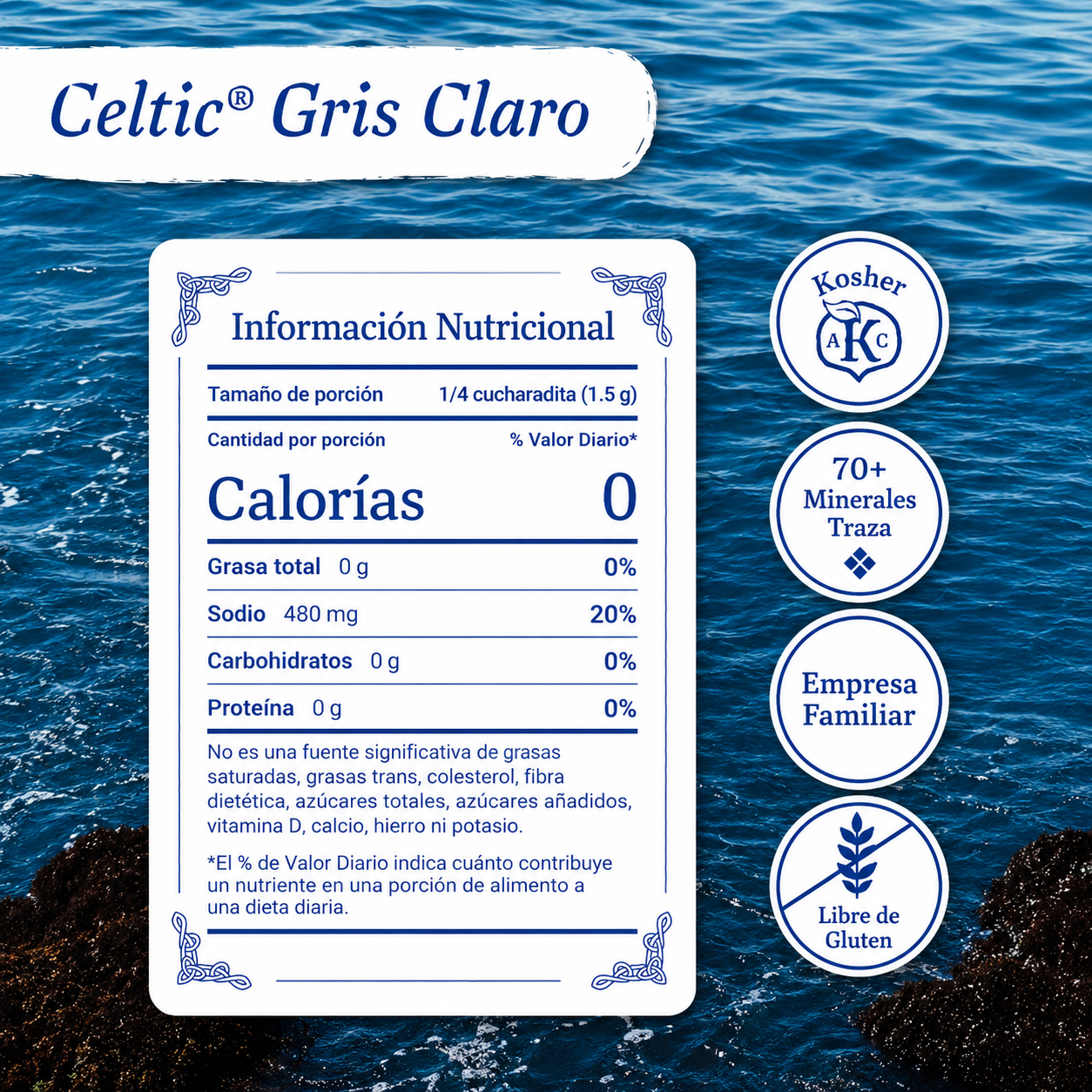 Sal Céltica Gruesa - Sal Marina Sin Refinar Rica en Minerales | Selina Naturally