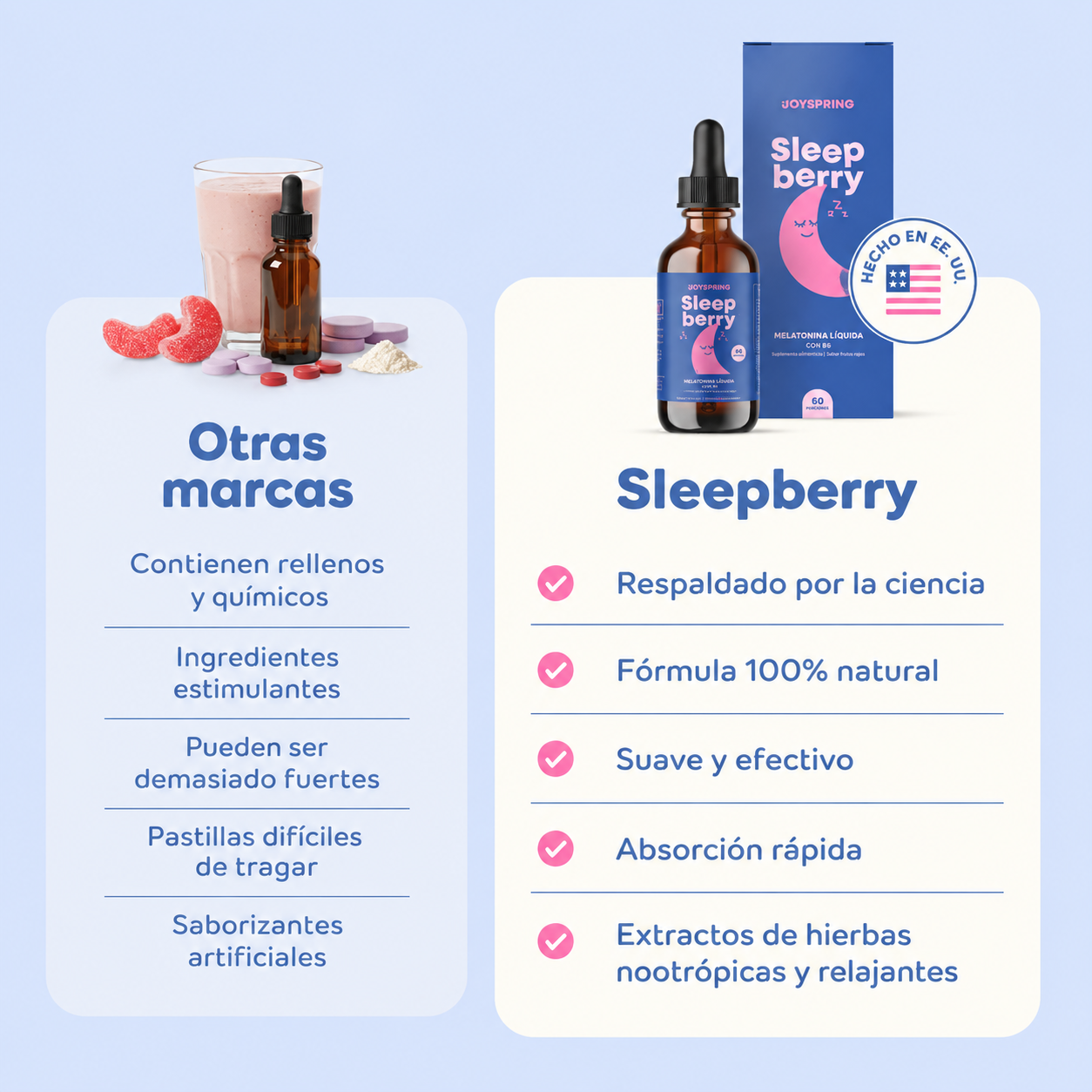 Sleep Berry – Gotas Naturales para Apoyar el Sueño Infantil | JoySpring