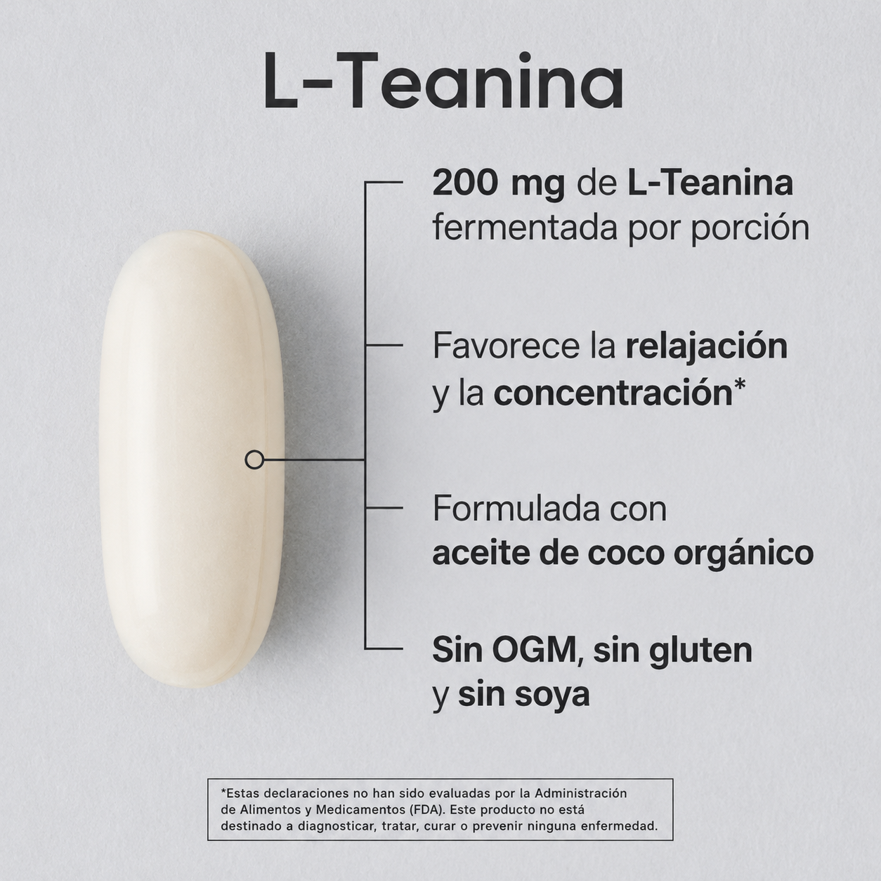 Sports Research - L-Teanina de 200 mg con Suntheanine - Elaborado con Aceite de Coco Ecológico - Relajación, Concentración y Apoyo al Estado de Ánimo de Doble Potencia | 150 Softgels