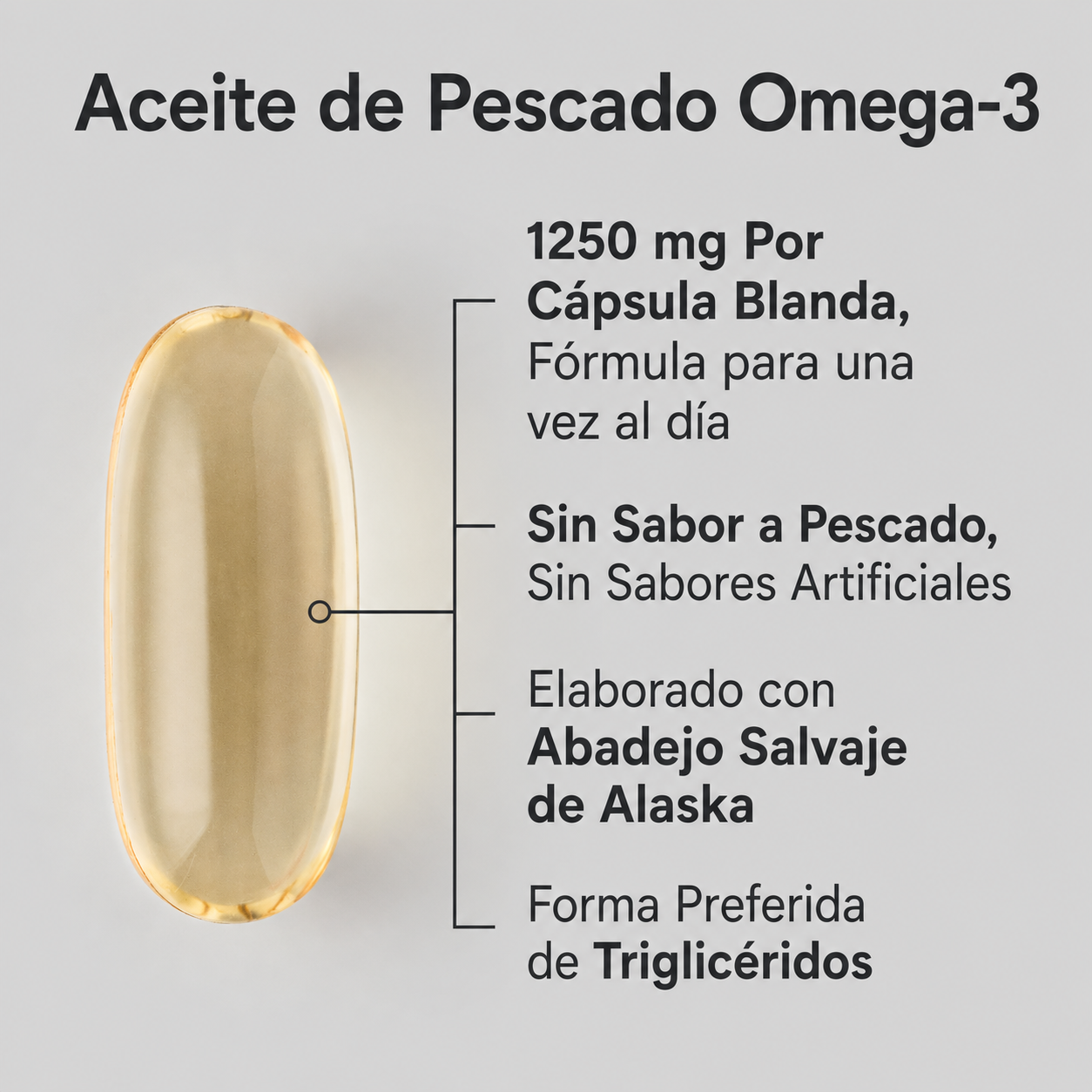 Sports Research - Omega-3 con Aceite de Pescado de Triple Concentración - Apoyo para el Corazón, Cerebro y Articulaciones | Softgels