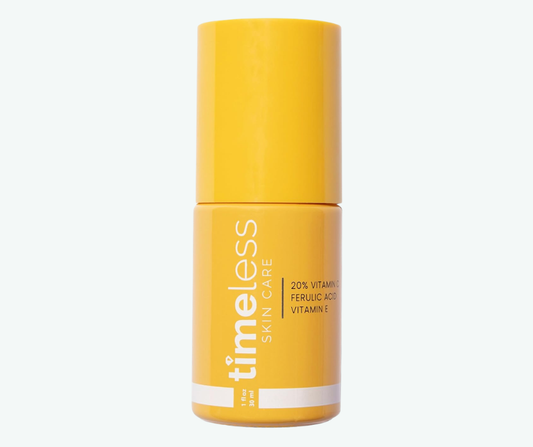 Timeless Skin Care - Sérum de Vitamina C con Vitamina E y Ácido Ferúlico - Sérum Iluminador para Pieles Grasas y Secas | 30 mL