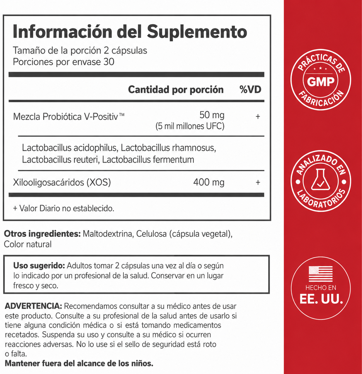 URO Vaginal Probiotic 60 Cápsulas – Probióticos para Salud Vaginal y Balance del pH