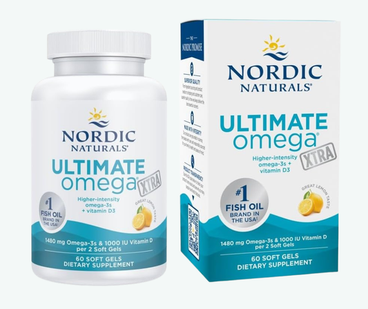 Nordic Naturals - Ultimate Omega + D3 Xtra 1480 mg - Omega-3 + 1000 IU Vitamina D3 | 60 Softgels