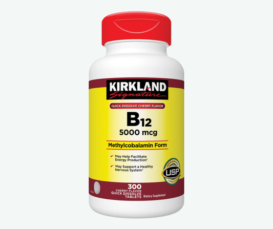 Vitamina B12 5000 mcg Metilcobalamina – 300 tabletas – Kirkland Signature