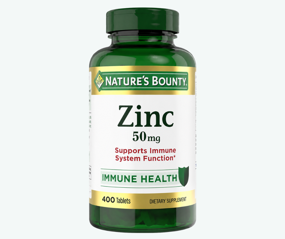 Nature's Bounty - Zinc de 50 mg - Soporte para el Sistema Inmunológico | Tabletas